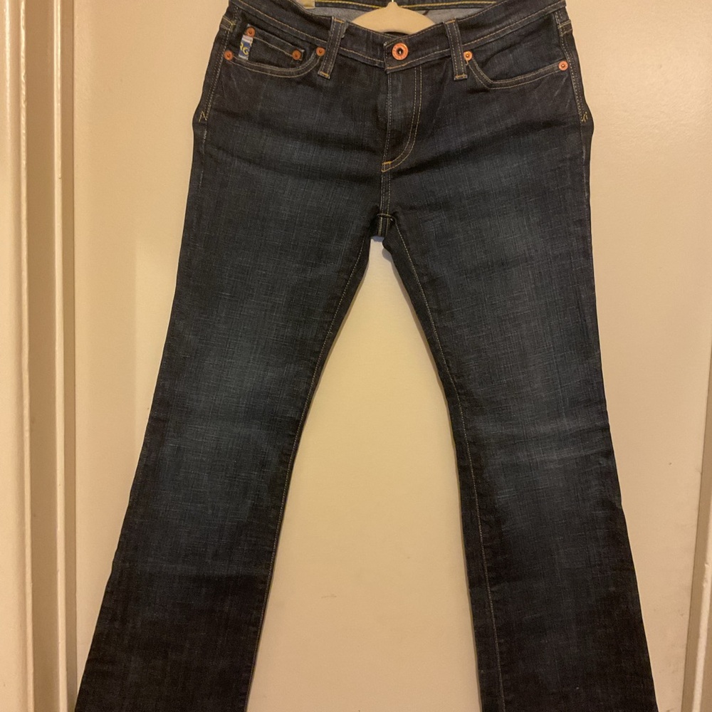 AG Adriano Goldschmied Dark Indigo Flare Jeans